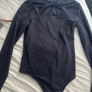 Black Long Sleeve Bodysuit